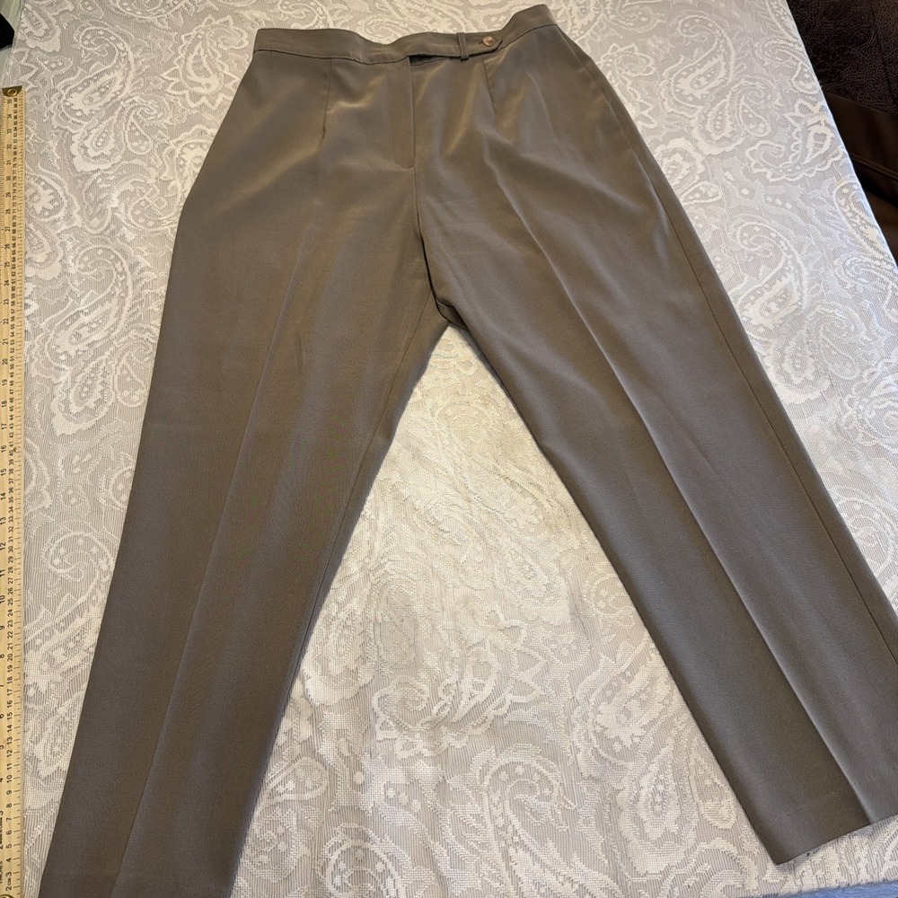 Components Women's Vintage Petite Olive Green Slacks 14P/W30/L26 Office Career